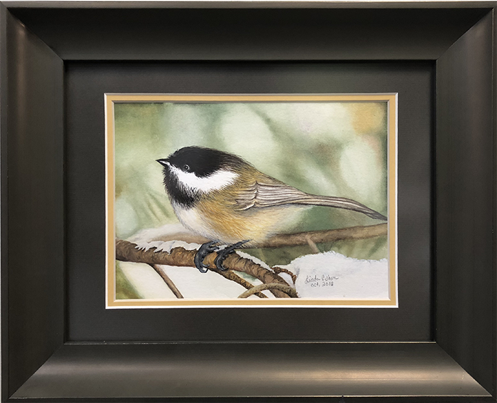 Chickadee in Watercolor